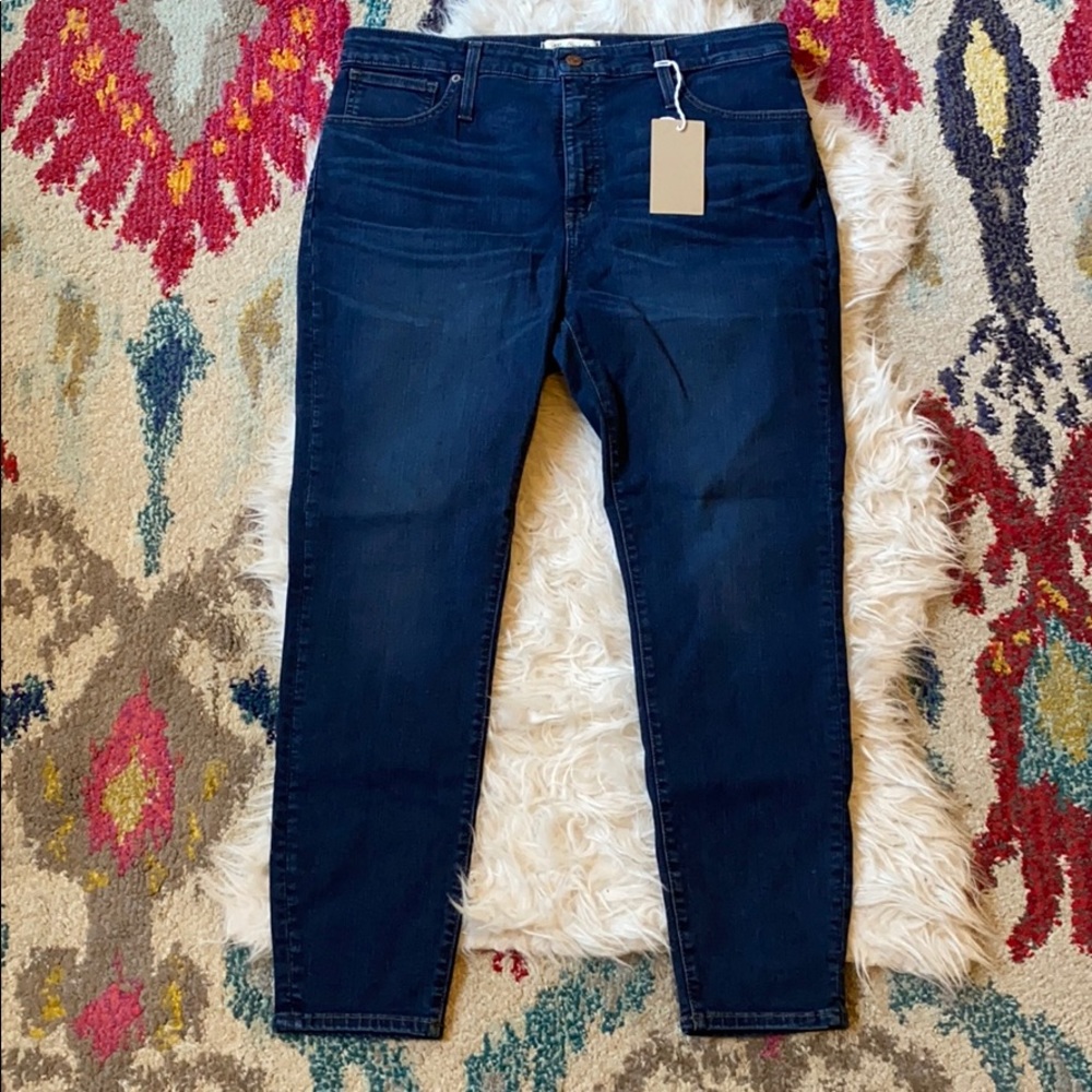 MADEWELL Petite Curvy High-Rise Skinny Jeans 33